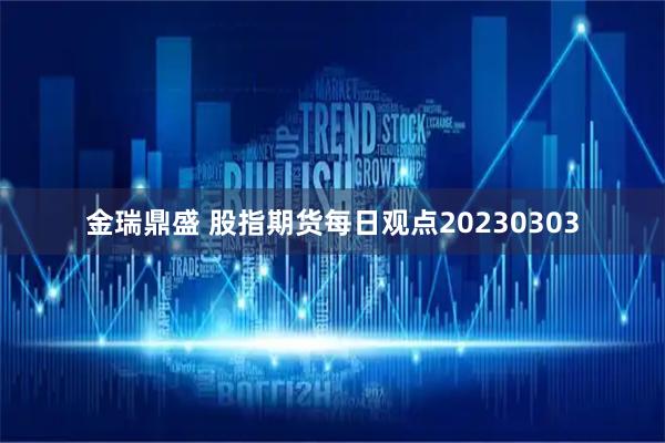 金瑞鼎盛 股指期货每日观点20230303