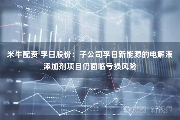 米牛配资 孚日股份:子公司孚日新能源的电解液添加剂项目仍面临亏损风险